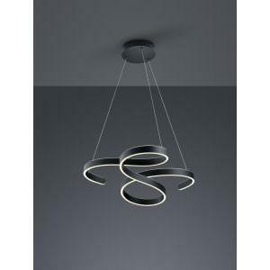 Francis sospensione led vortici antracite con regolazione intensita' con interruttore d.72cm 371310142