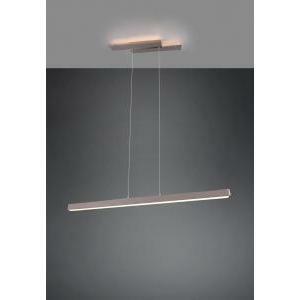 Belfast sospensione anche retro-illuminata con diffusore a bi-emissione acciaio satinata l. 115,5cm 375510407