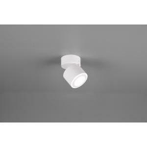 Taurus spot led metallo bianco orientabile girevole bi-emissione interruttori separati h. 10cm 652910131