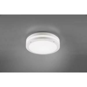 Piave plafoniera led da esterno bianca con sensore di movimento ip54 d.30cm 676960131