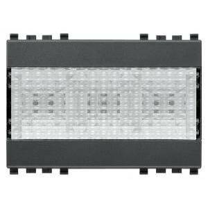 Eikon lampada led 3moduli  120-230v grigio 20383