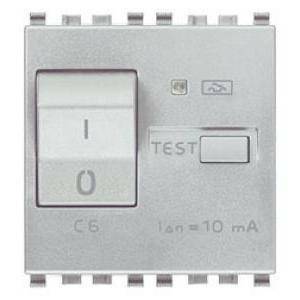 Eikon interruttore magnetotermico differenziale 1 polo+neutro c6 10ma next 20411.06.n