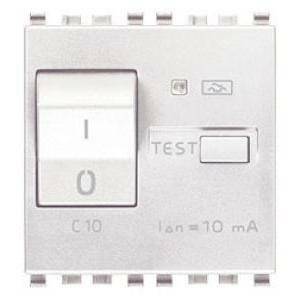 Eikon interruttore magnetotermico differenziale 1 polo+neutro c10 10ma bianco 20411.10.b