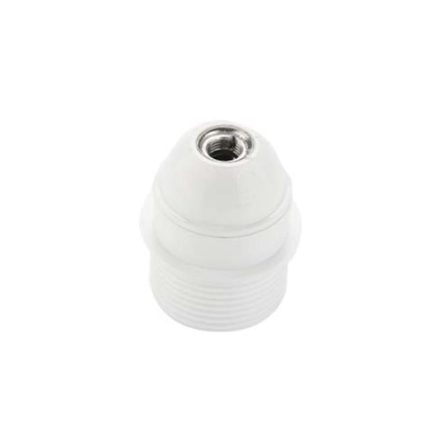 Portalampada FAI attacco E27 58x40.5 mm bianco - 0191 01