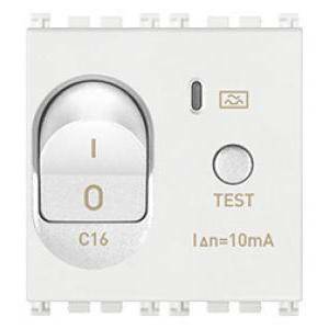 Arke' interruttore magnetotermico differenziale 1 pollo+neutro c16 10ma bianco 19411.16.b