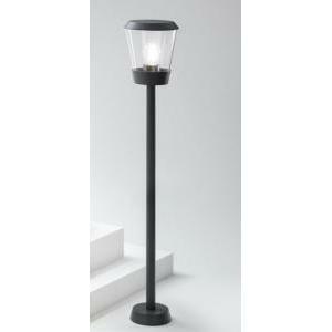 G.e.a.luce lampione da giardino per esterni ip54 e27 100cm grigio antracite ges821