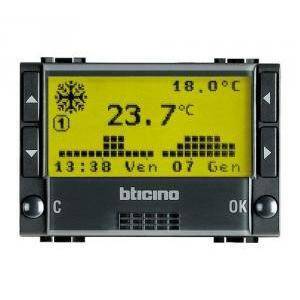 Livinginternational cronotermostato da incasso a batteria l4451