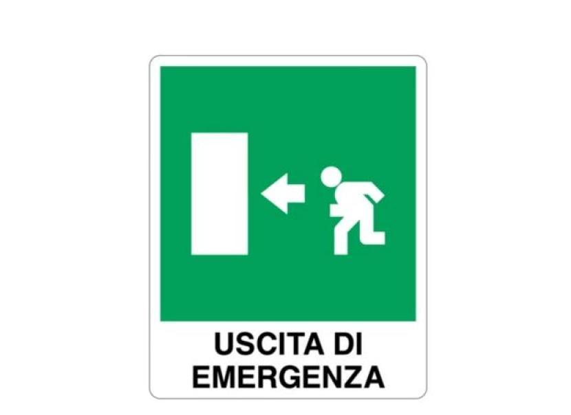 Cartello alluminio Cartelli Segnalatori uscita di emergenza - 20-105-X 01