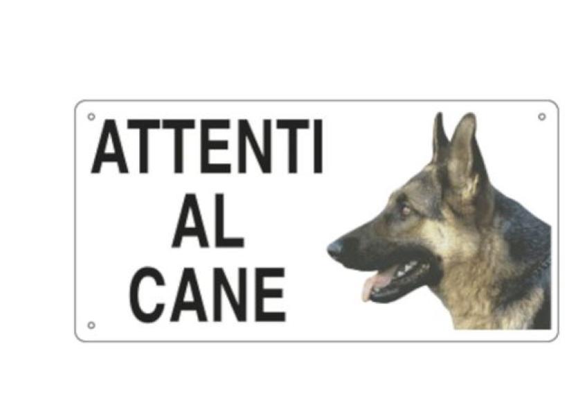 Cartello alluminio Cartelli Segnalatori attento al cane - EF8505 01