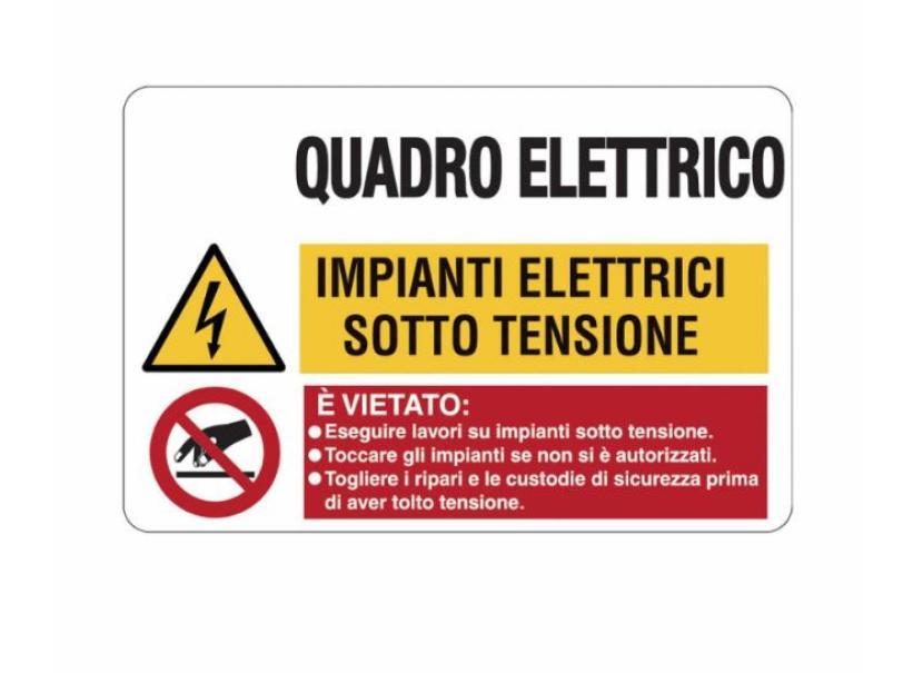 Cartello alluminio Cartelli Segnalatori quadro elettrico - EF3563 01