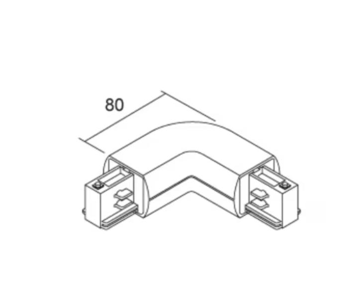 Giunto Ivela a L interno bianco -  7605-10-W31 01