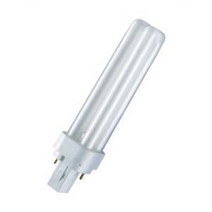 Osram lampada fluorescente compatta 2pin g24d1 10w luce calda dd10827