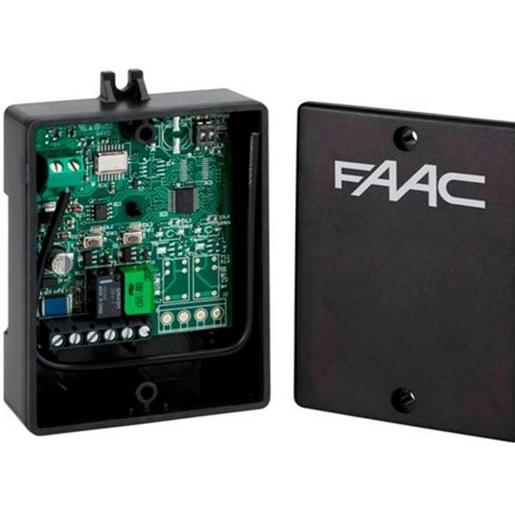 Ricevente FAAC 2 canali 868MHz IP44 nero - 787754 01