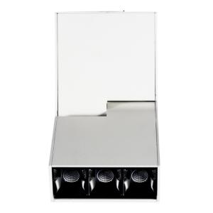 Faretto led logica puntiforme orientabile klik klak 4w 3000k 24v sistema magnetico bianco - 41128