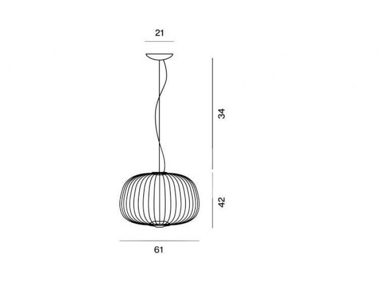 foscarini foscarini sospensione led spokes 3 grafite dimmerabile fn2640073d_22 - foto 3