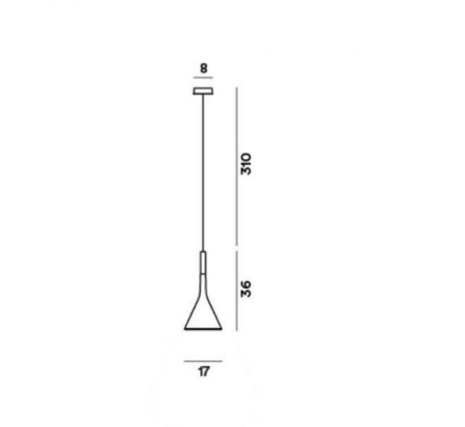 foscarini foscarini sospensione aplomb bianco lampadina esclusa fn195007l-3_10 - foto 3