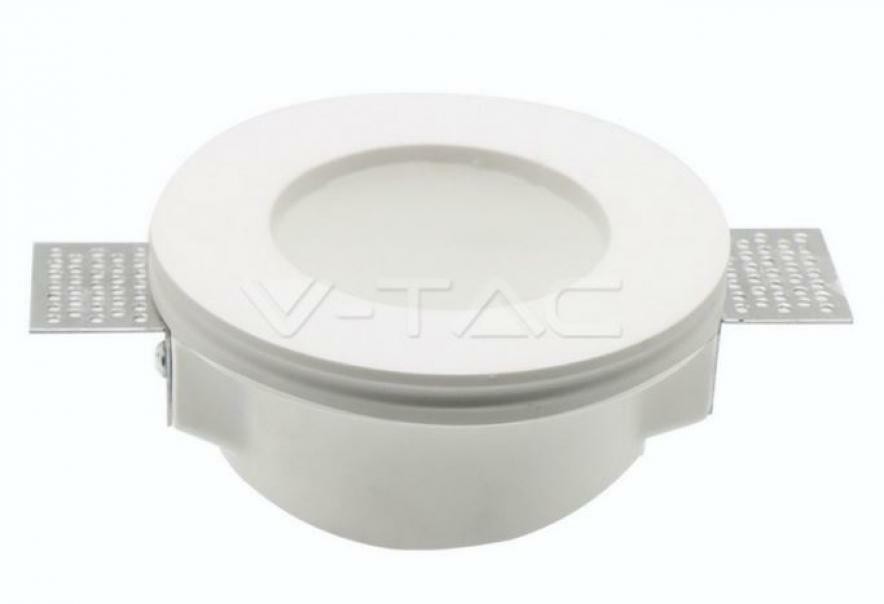 v-tac v-tac faretto da incasso in gesso rotondo bianco gu10 vt-801rd 3692 - foto 1