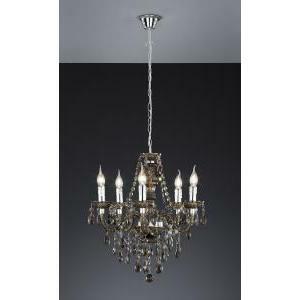 Luster lampadario classico acrilico nero cm52 r1107-02