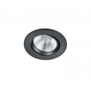 Pamir faretto da incasso led rotondo orientabile nero opaco dimmerabile ip23 diam.8,5cm 5,5w 3000k 650510132