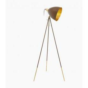 Lampada da terra chester1 piantana e27 1x60w ruggine e oro 49519