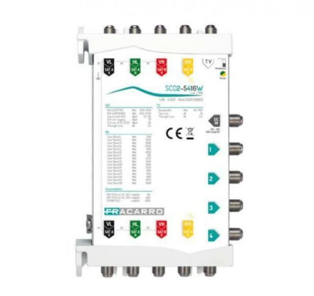 fracarro fracarro multiswitch scd2-5416w 5in 4out 287412 271180 - foto 1