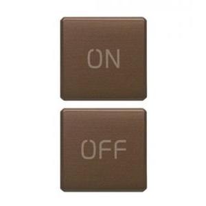 Due tasti  eikon exé 22751.1.12-flat-on off-bronzo