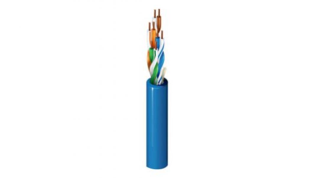 itc cavo al metro lan 4x2xawg 24 utp cat5e +2x1,0mmq itc 44u-1bh1000-blu - foto 1