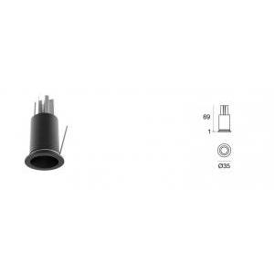 Faretto da incasso led warp_r  90545n30-2w 4000k-nero