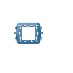 Supporto per scatole da incasso  libero 2 moduli 74x74x18mm blu - 4b.bv.2m