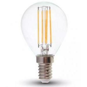 Lampadina led a sfera filamento p45 e14 6w 2700k vt-2486 2854