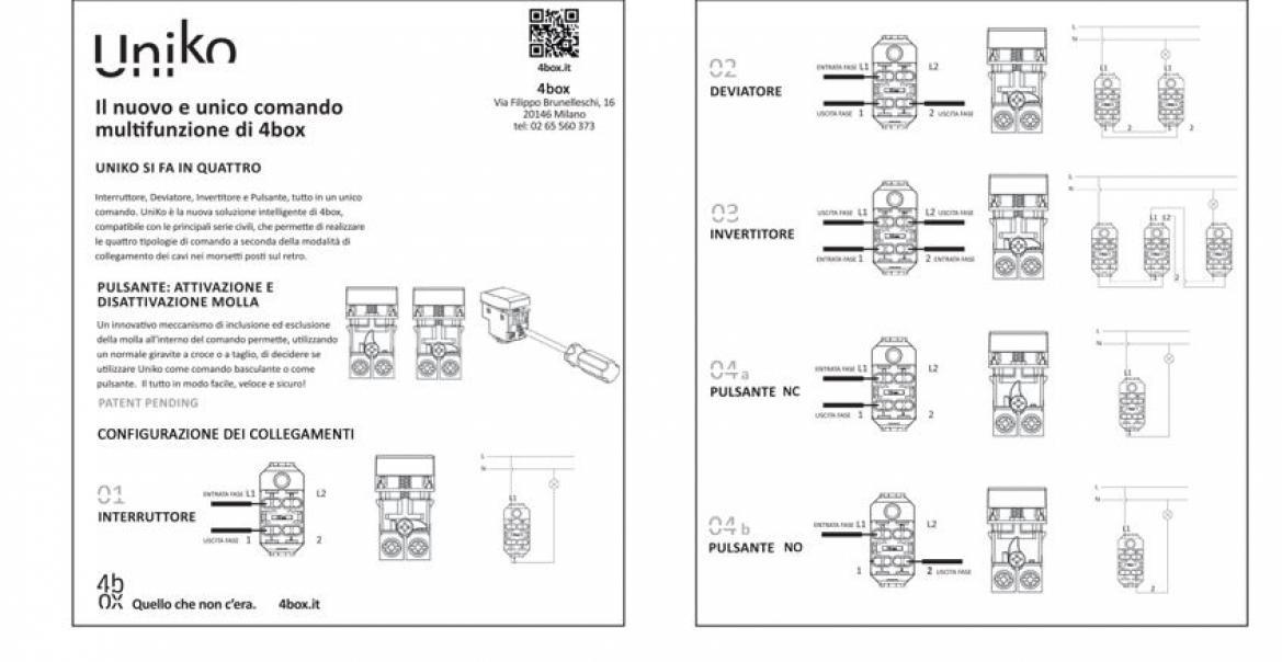 4 box 4 box uniko comando multifunzione per vimar arke metal 4b.v19m.cu - foto 2