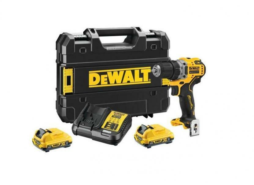 dewalt dewalt trapano avvitatatore compatto xr 12v 2x2.0 ah dcd701d2-qw - foto 1