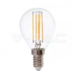 Lampadina led a sfera e14 6w 2700k p45 filamento vt-2466 2845