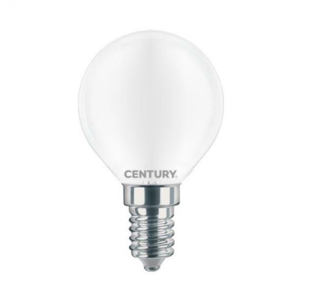 century century lampadina sfera filamento led incanto saten 4w e14 3000k insh1g-041430 - foto 1