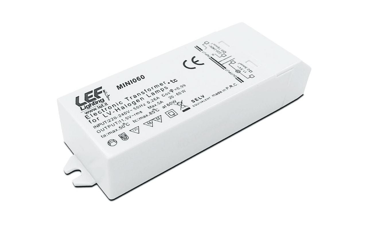 lef lef trasformatore elettronico per lampade alogene 11.5vac 35-105w dimmerabile mini105 - foto 1