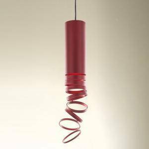 Lampada a sospensione decompose 8w attacco e27 colore rosso doi4600a16