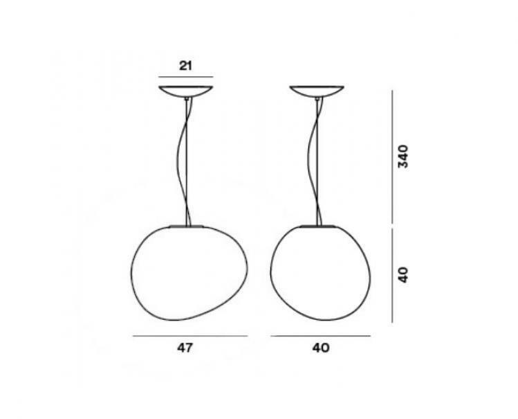 foscarini foscarini sospensione led gregg grande bianco fn1680071l_10 - foto 2