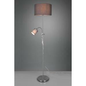 Owen piantana metallo acciaio satinato con lampada lettura lampadine escluse r40192007