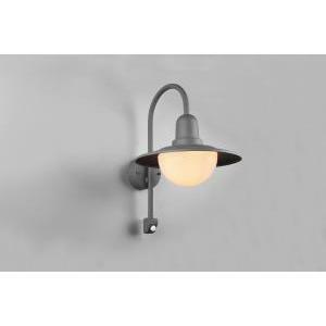 Norman applique da esterno alluminio antracite con sensore di movimento lampadina esclusa 207269142