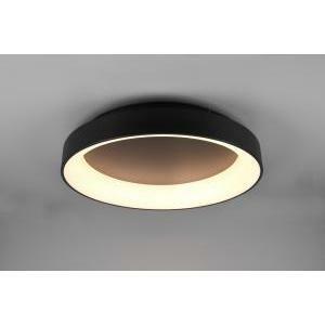 Girona plafoniera led metallo nero opaco con telecomando 48w 2700-6500k 671290132