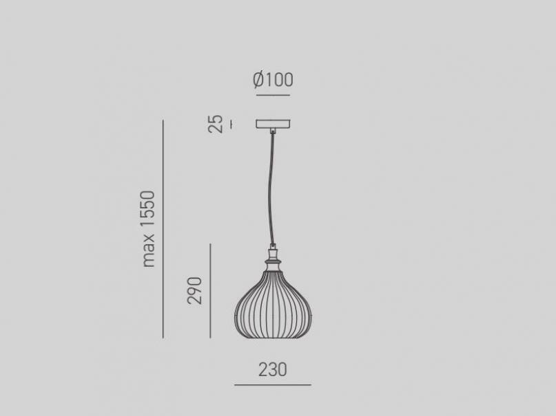 gea luce g.e.a. luce sospensione cleofe  cobalto 1xe27 lampadina esclusa cleofe s/11 cobalto - foto 3