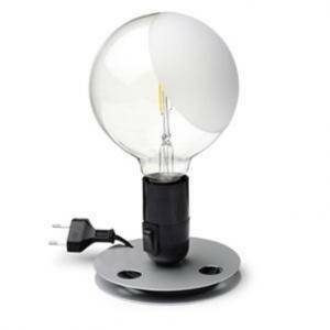 Lampada da tavolo lampadina led colore nero 2w f3300000