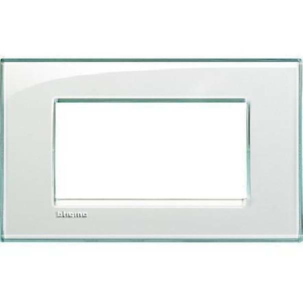 bticino bticino livinglight placca 4 moduli colore acquamarina lna4804ka - foto 1