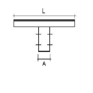 Traversa 150cm zincata a caldo 4322