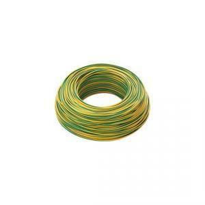 200 metri di cordina unipolare sezione da 0.5mm colore giallo verde  h05v0,5gv/b200