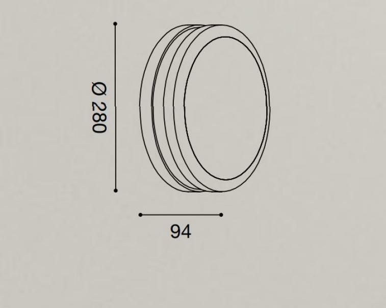 gea luce g.e.a. luce plafoniera ip54 2xe27 grigio alluminio lampadine escluse ges290 - foto 2