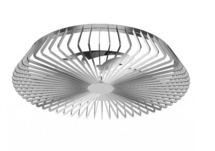 mantra mantra lampada plafoniera con ventilatore integrato himalaya argento 35w diametro 63 mantra 7122 - foto 1