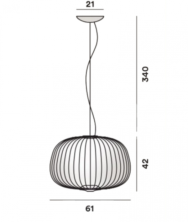 Sospensione led bluetooth Foscarini Spokes 3 MyLight 30W 2700K bianco - FN2640073D_10 02