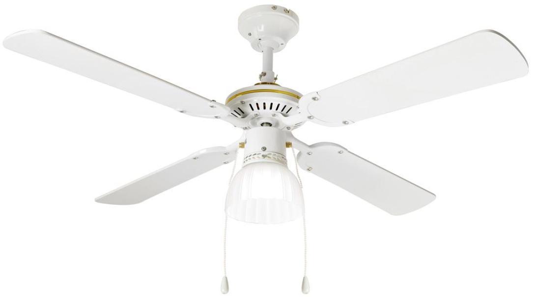 Ventilatore in metallo Perenz Gemini 4 pale bianco- 7064B 01