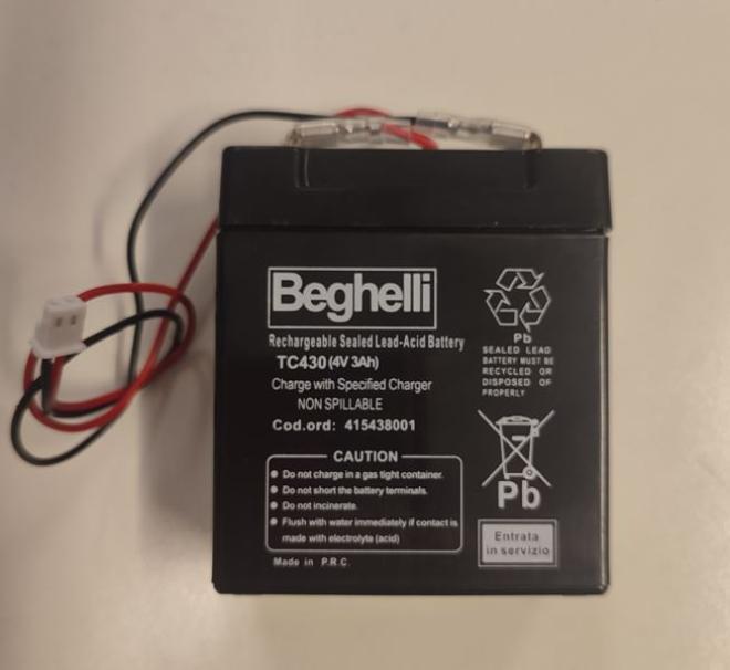 beghelli batteria 4v 3ah beghelli  415438001 - foto 1